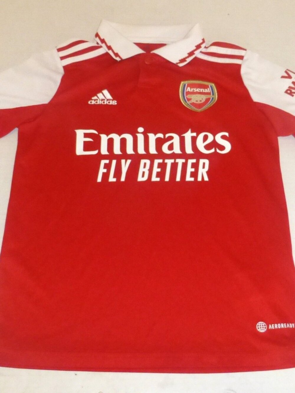 Adidas Aeroready Arsenal Emirates Fly Better Youth Jersey Size: 9-10Y/140 READ